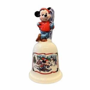 Walt Disney Characters 1985 Snow Biz Bell By Schmid